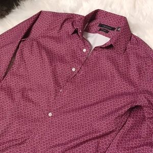 Andrew Marc button-down men's shirt, 16 neck, skinny fit, soft, lightweight, new